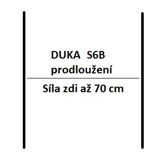 DUKA One S6B - Prodloužení pro sílu zdi až 70 cm