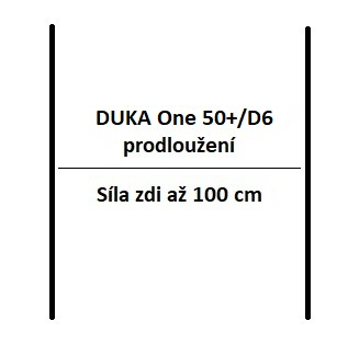 Prodloužení pro DUKA One Pro (D6, 50+,S6B) - průměr 160mm pro sílu zdi až 100 cm